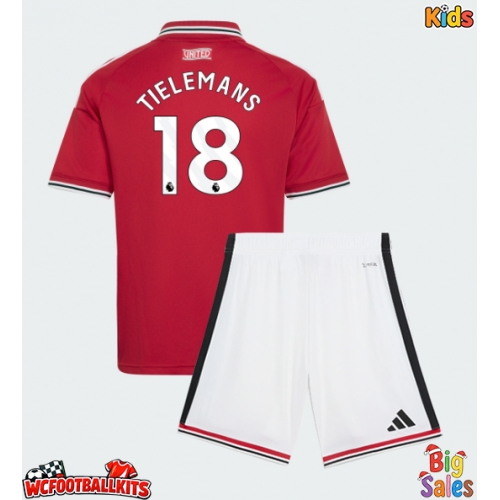 Manchester United Youri Tielemans #18 Replica Home Stadium Kit for Kids 2026-27 Short Sleeve (+ pants)